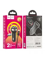 Auto įkroviklis Hoco Z40 Superior Dual Port + Type C